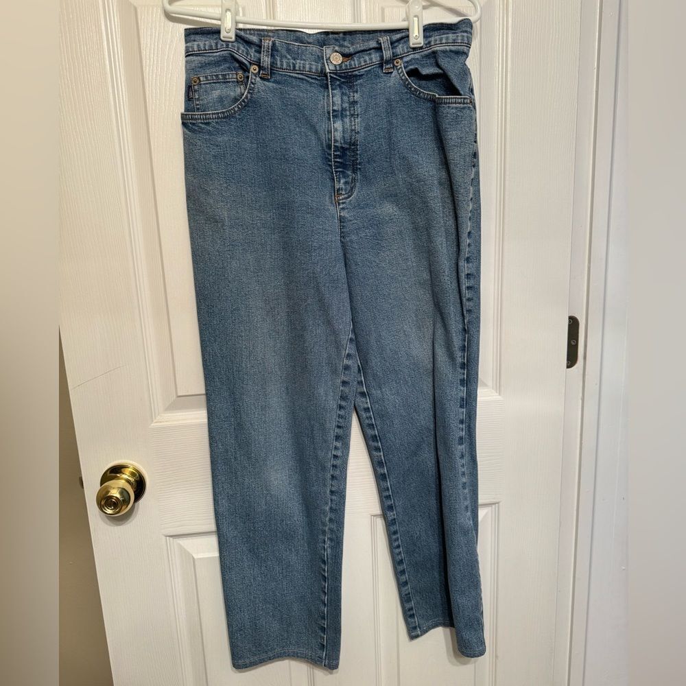 RALPH LAUREN JEANS CO Size 8 High Rise Straight Leg Blue Denim Women